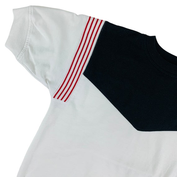 Vintage 1980s Red Stripe Short Sleeve The Members… - image 6