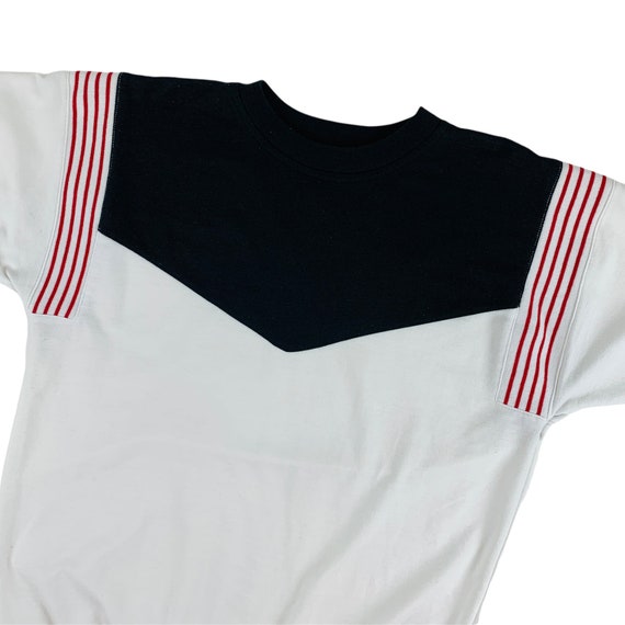 Vintage 1980s Red Stripe Short Sleeve The Members… - image 3