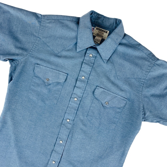 Stetson Chambray Button Front (Blue) - Men's Western Shirt main image 1