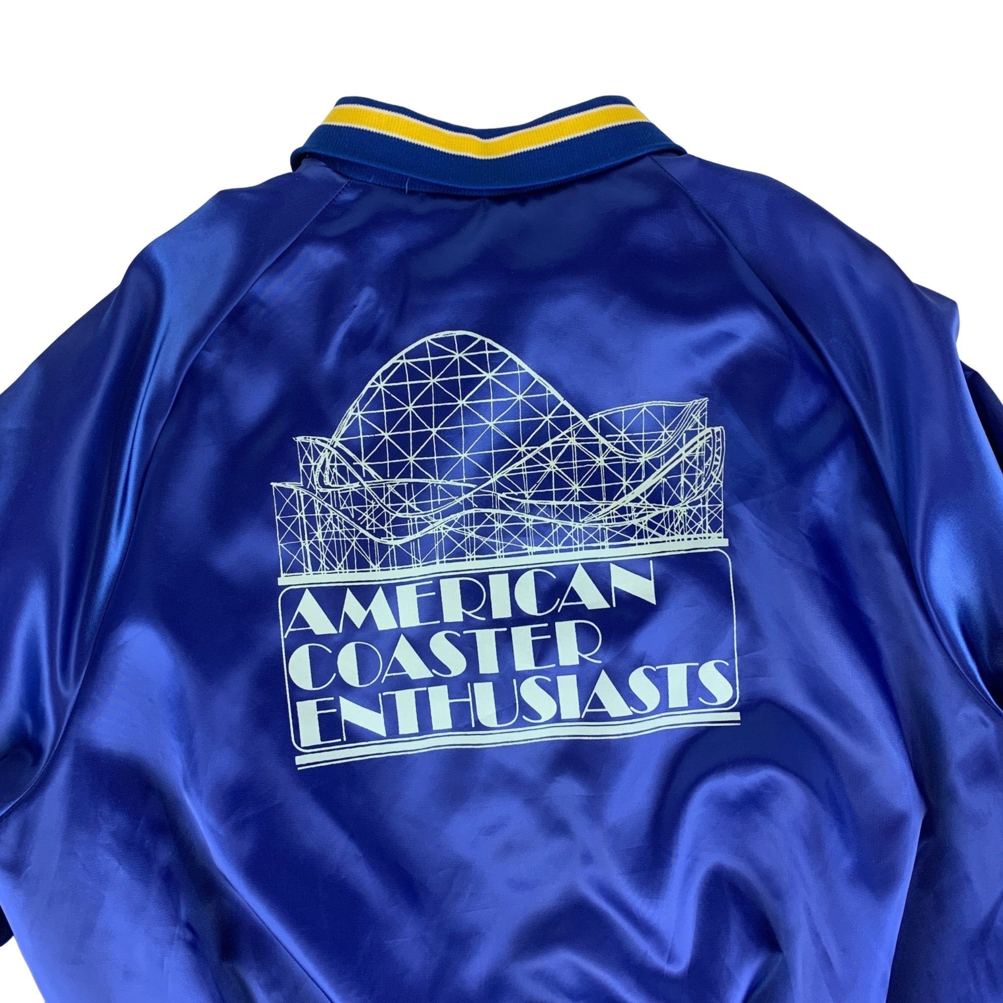 Vintage American Coaster Enthusiasts Satin Jacket Royal Blue Bomber - Etsy