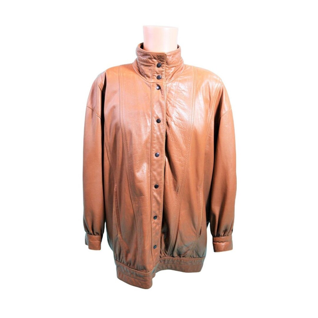 Vintage 80s Leather Jacket Men