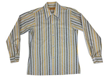Vintage 60s Weldon Striped Shirt - Etsy
