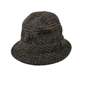 Vintage 70s Bucket Hat Men&#39;s Tweed Pendleton Wool Walking Fedora M