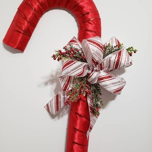 Christmas candy cane door hanger craft kit, holiday candy cane DIY kit with tutorial, DIY Candy Cane Wreath Kit, Candy Cane DIY for beginner