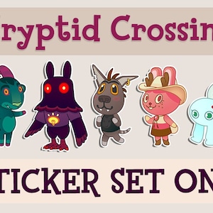 Cryptid Crossing: Sticker Set one