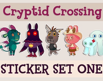 Cryptid Crossing: Sticker Set one