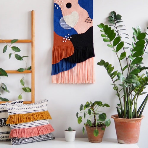 MADE TO ORDER Abstract Woven Wall Hanging Woven Tapestry Etsy