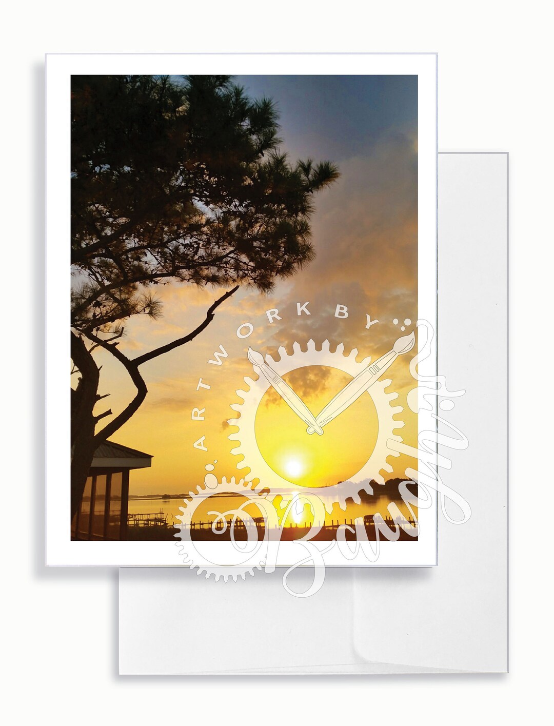 Beach Sunset Greeting Card, Blank Inside Card, Beautiful, Photography ...