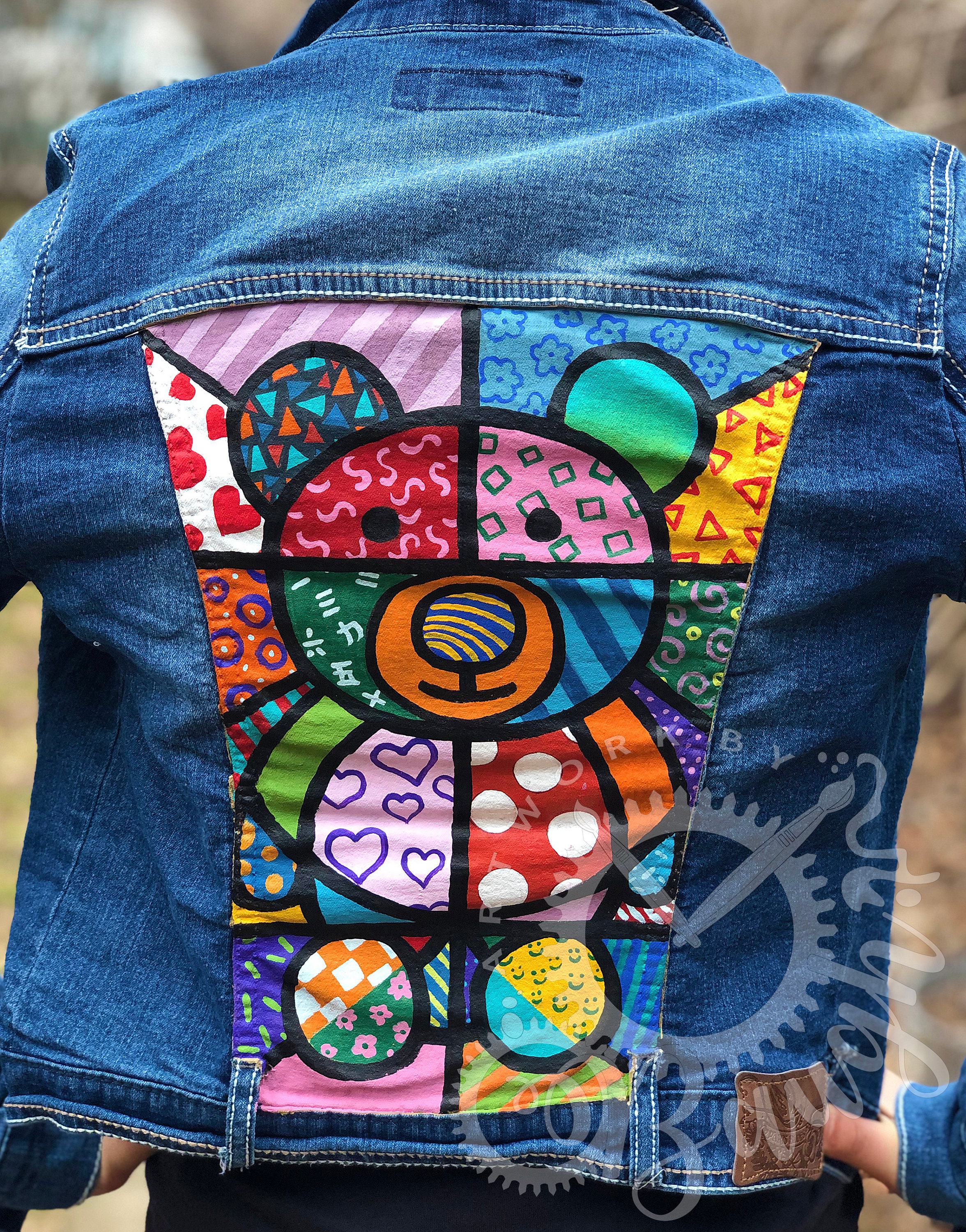 jean jacket paint designs