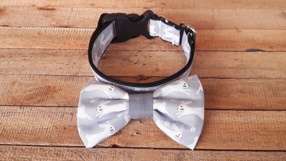 etsy dog collar bow tie