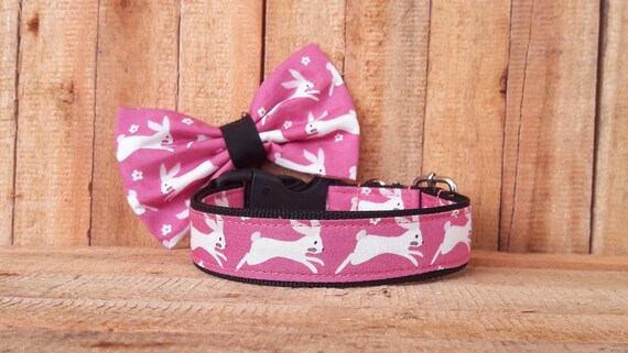 etsy dog collar bow tie