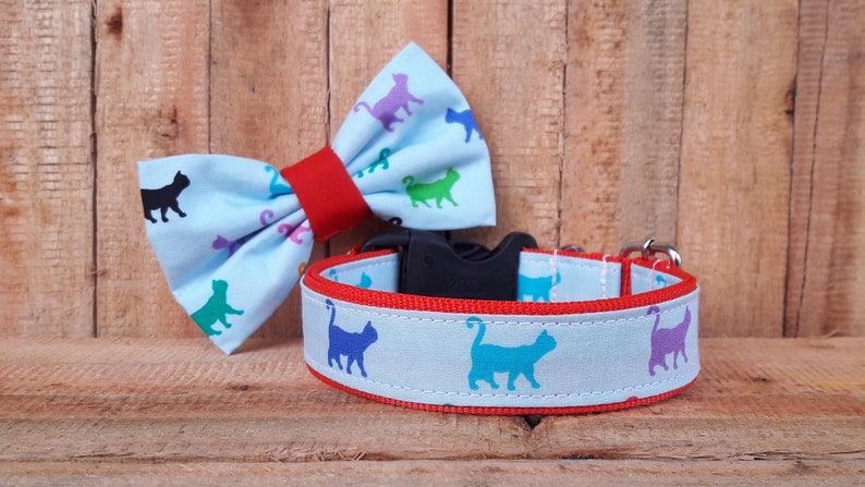 etsy dog collar bow tie