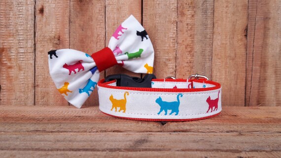 etsy dog collar bow tie