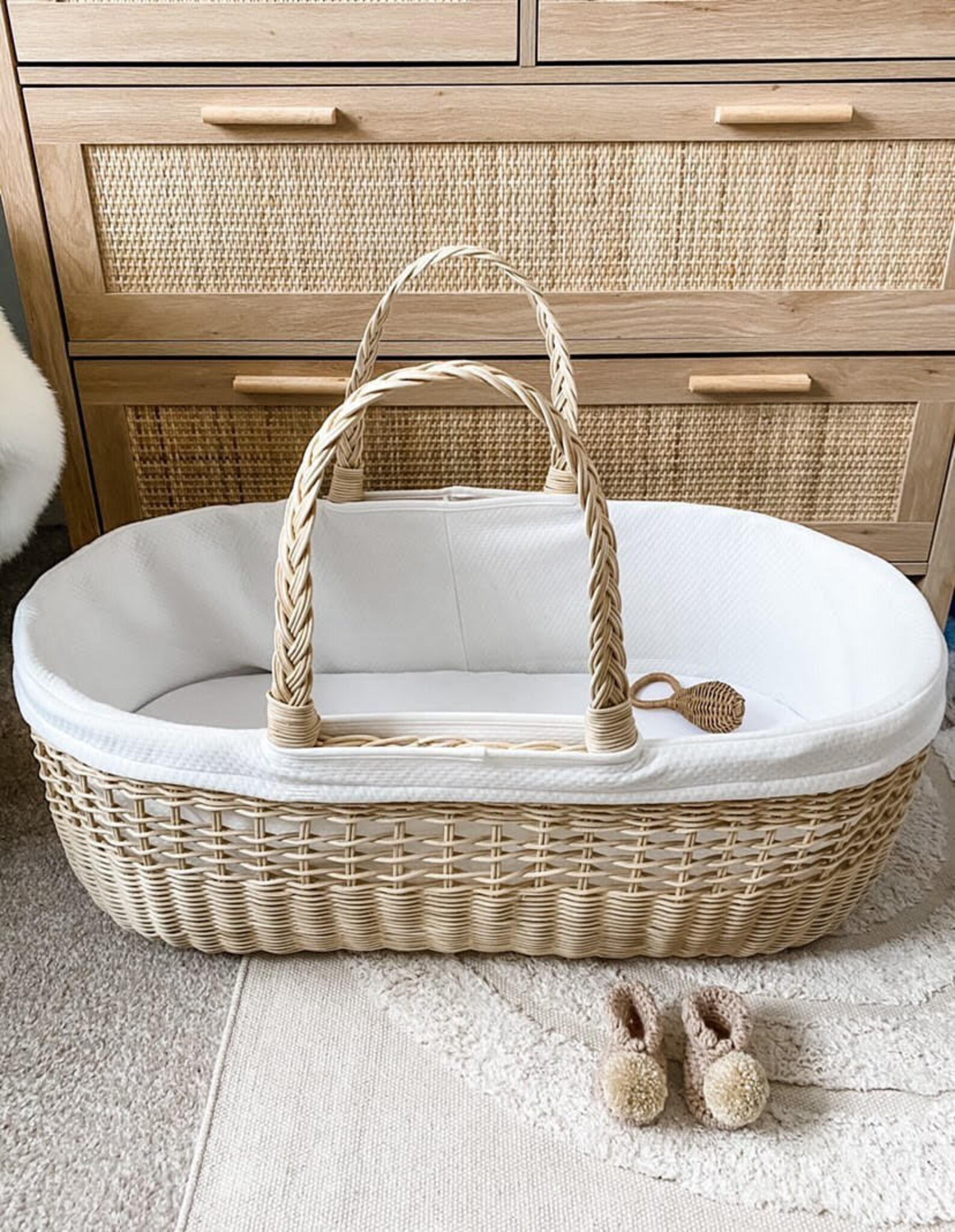 Handmade Natura Rattan Moses Basket Luxury BundleMoses Etsy