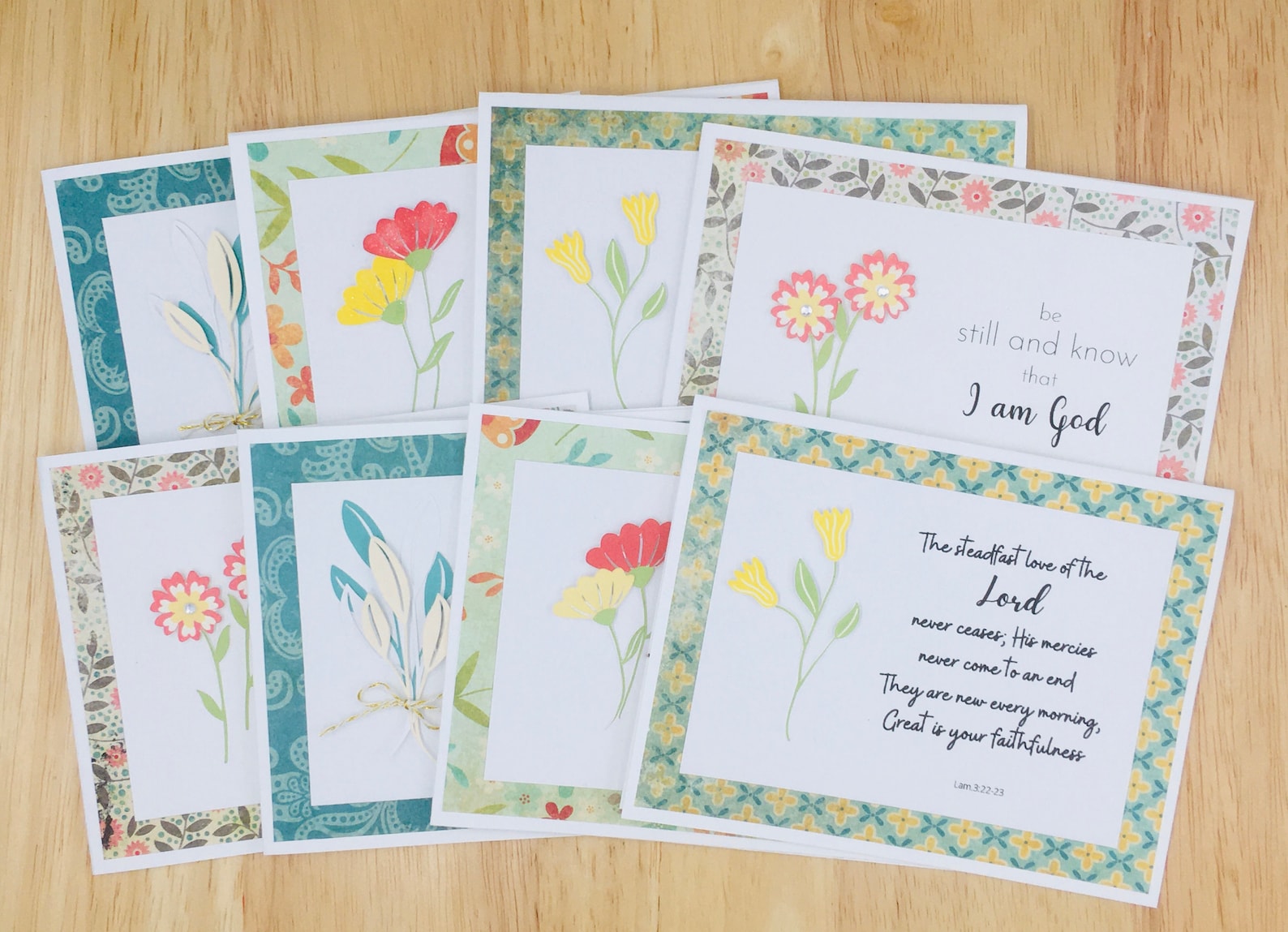 Bible Verse Card Set of 8 /Blank Christian Note Cards/2 of Etsy