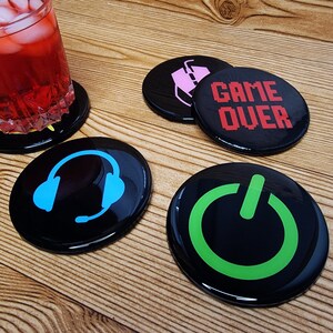 Gaming Coasters | Set Of 5 | Mancave | Boys Room | Gamers