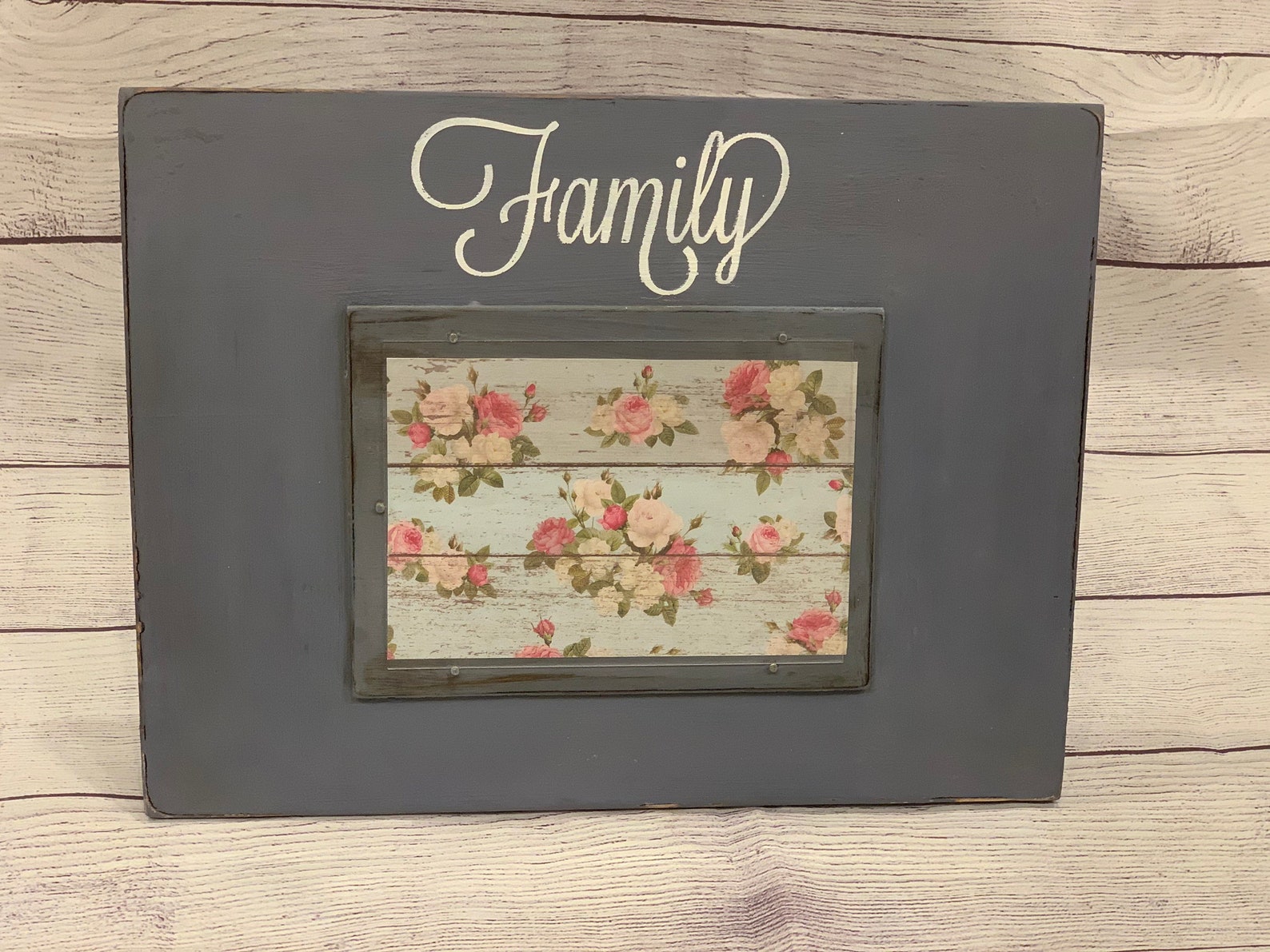 Large 5x7 Family Picture Frame Farmhouse Picture Frame 5x7 Wooden