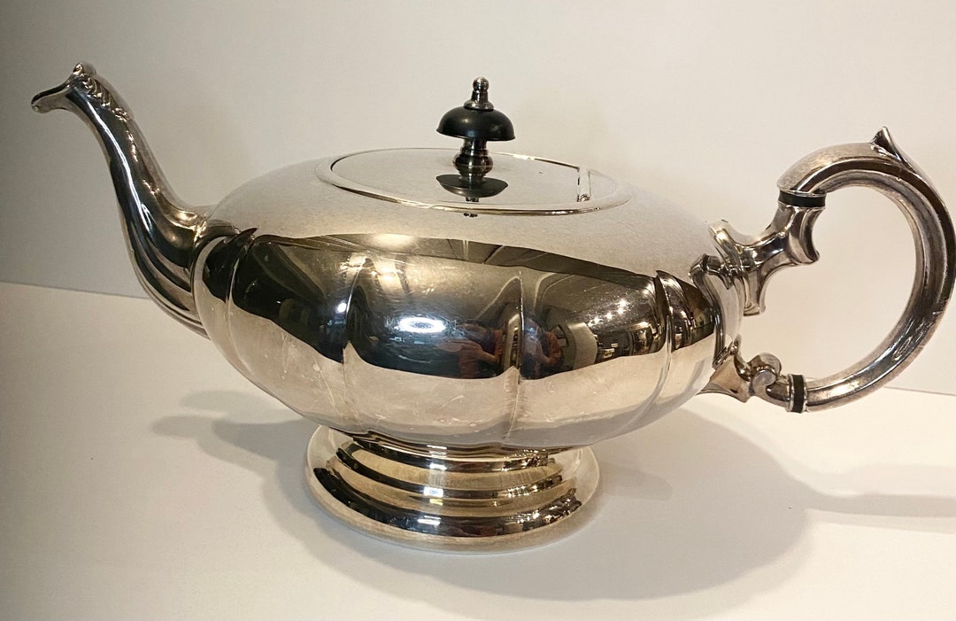 Silver Teapot Vintage Marlboro Plate FP Copper 406 47 Vintage Tea Pot