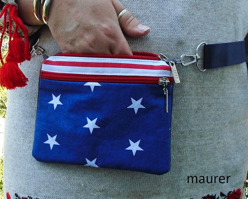 Patriotic belt bag American flag waist fanny pack Men woman belt bag Accessory Independence Day July 4th bum bag for cell phone passports