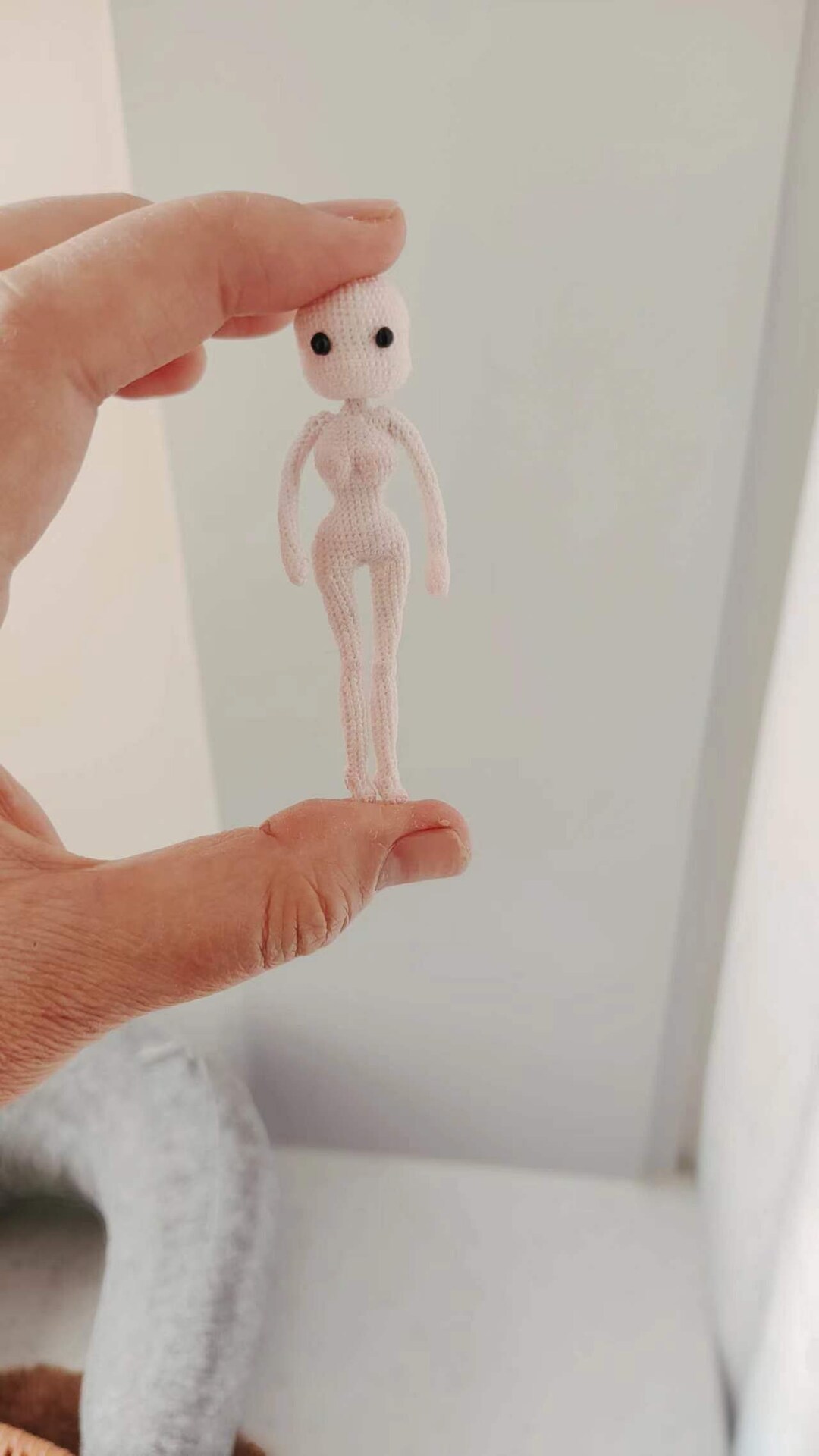 Crochet Tiny Doll Crochet Micro Doll Body Etsy