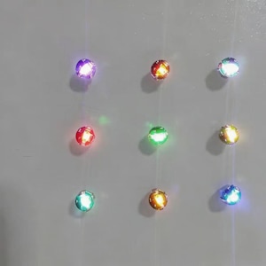 Miniatuur poppenhuislampje: (meerdere verlichtingsstanden) draadloze magnetische led (3 stuks) verschillende lichtkleuren beschikbaar
