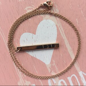 1319 Vertical Bar Necklace: MS Awareness Jewelry