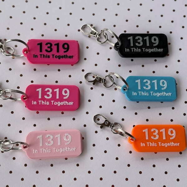 1319 MS Awareness Keychain: 3D Printed Purse Charm