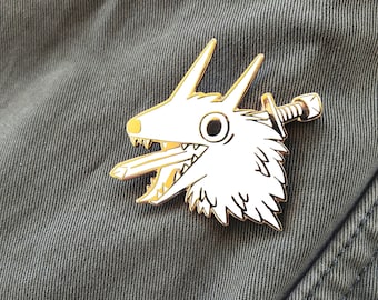 Slay'd Wolf - White Variant -Enamel Pin