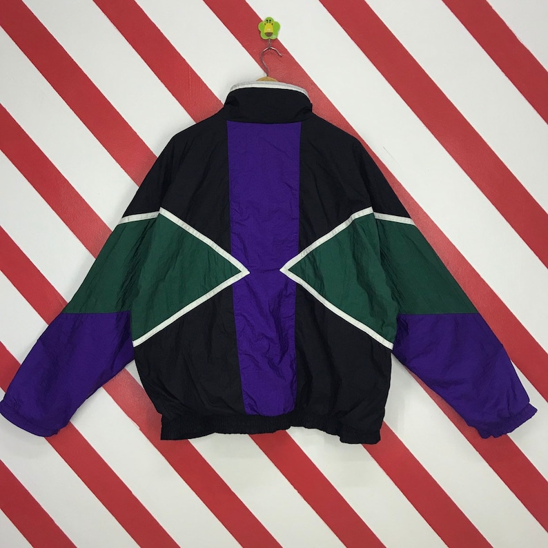 Vintage 90s USA Olympic Jacket Usa Olympic Sportswear Sweater USA Olympic Colourway Windbreaker Olympic Logo Embroidery Colorblock Size XL