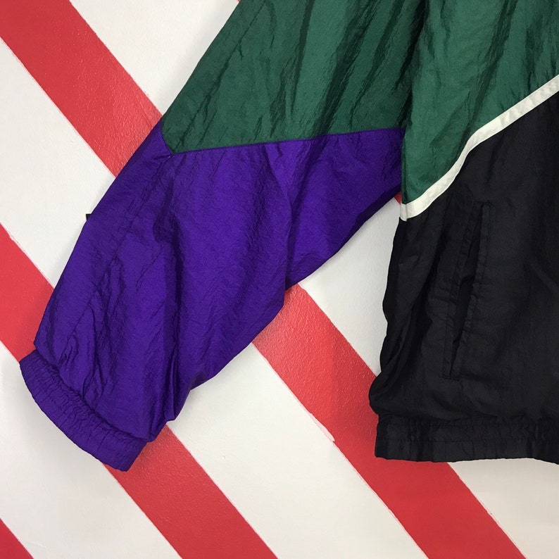 Vintage 90s USA Olympic Jacket Usa Olympic Sportswear Sweater USA Olympic Colourway Windbreaker Olympic Logo Embroidery Colorblock Size XL
