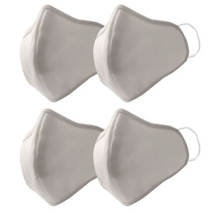 Set von 4 wasserdichte Stoff Unisex Gesichtsmaske - waschbar & wiederverwendbare Gesichtsmasken, 100 % langlebige Baumwolle Abdeckung für Teen Männer Frauen Erwachsene