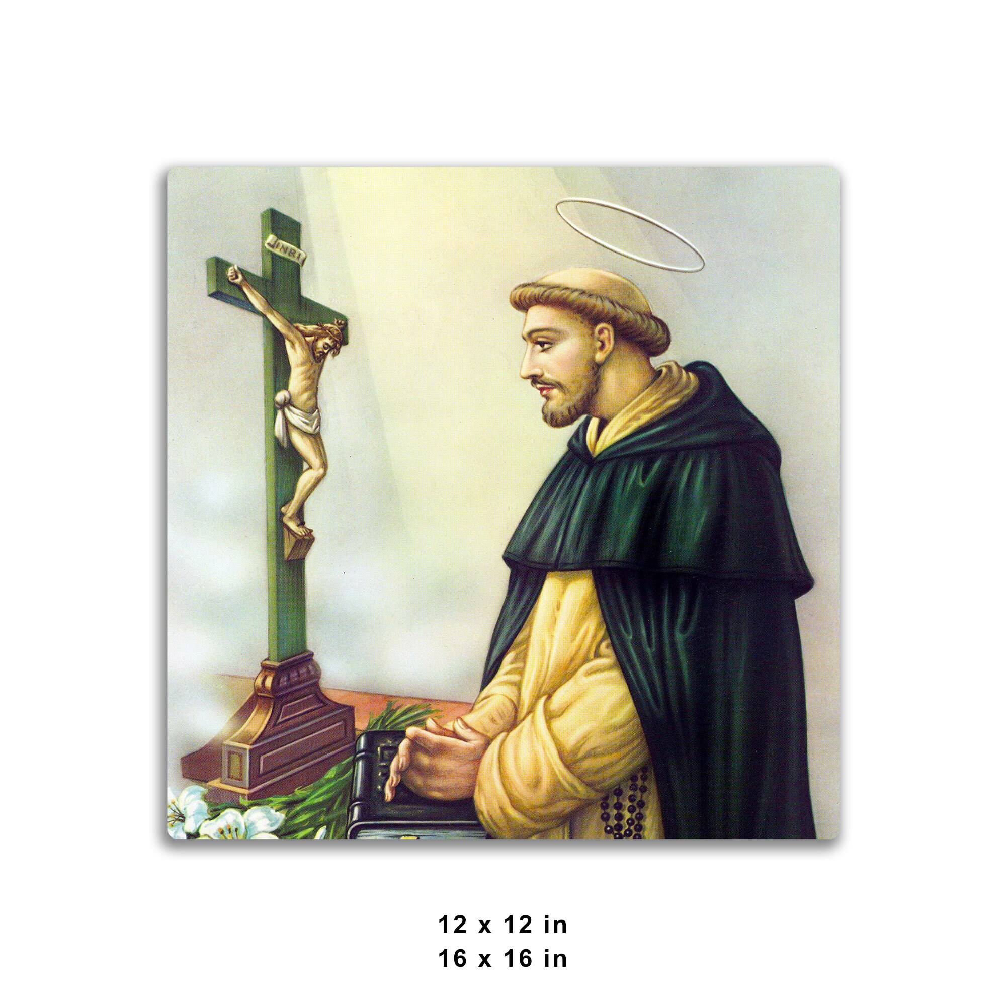 Saint Dominic Guzman - Canvas Art Print, Rosary Devotion Sacred ...