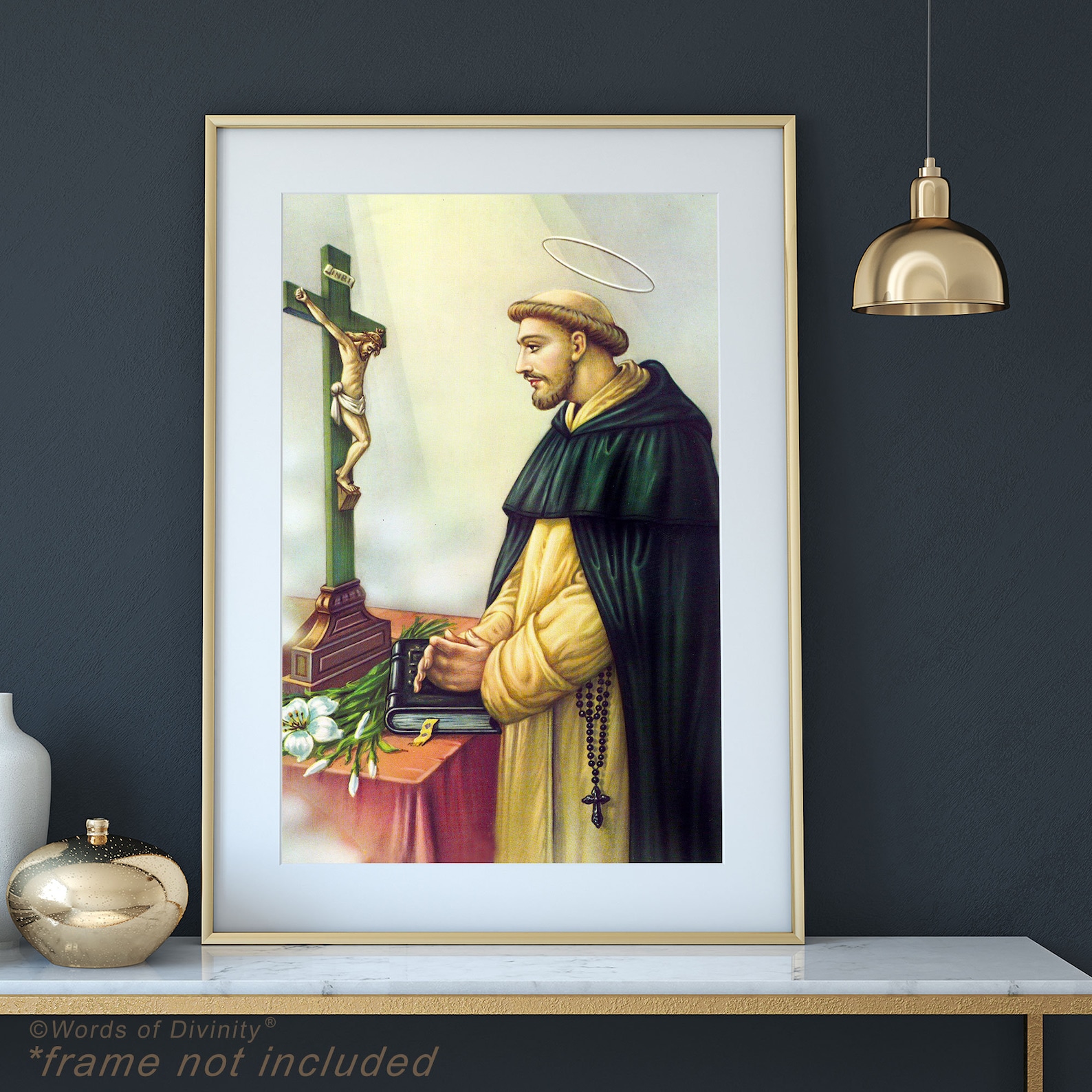 Saint Dominic Guzman - Canvas Art Print, Rosary Devotion Sacred ...