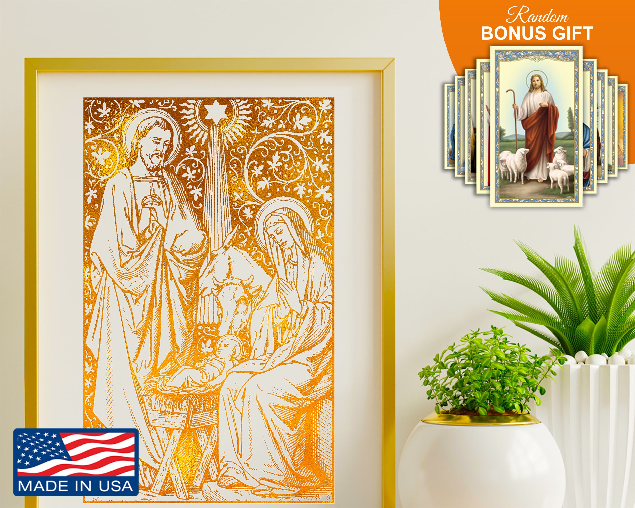 Holy Family Nativity Home Decor Wall Art 8x10 in Prints - Jesus Mary ...