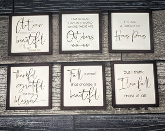 Fall Farmhouse Miniatures Set of 6 SVG File Laser Glowforge Ready