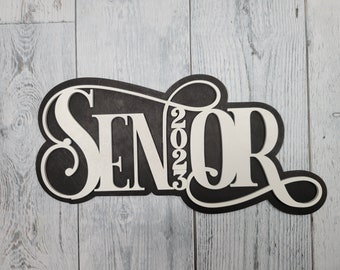 Senior 2024 SVG file for LASER Vinyl Cutter Glowforge Criciut Graduation (UPDATED!)