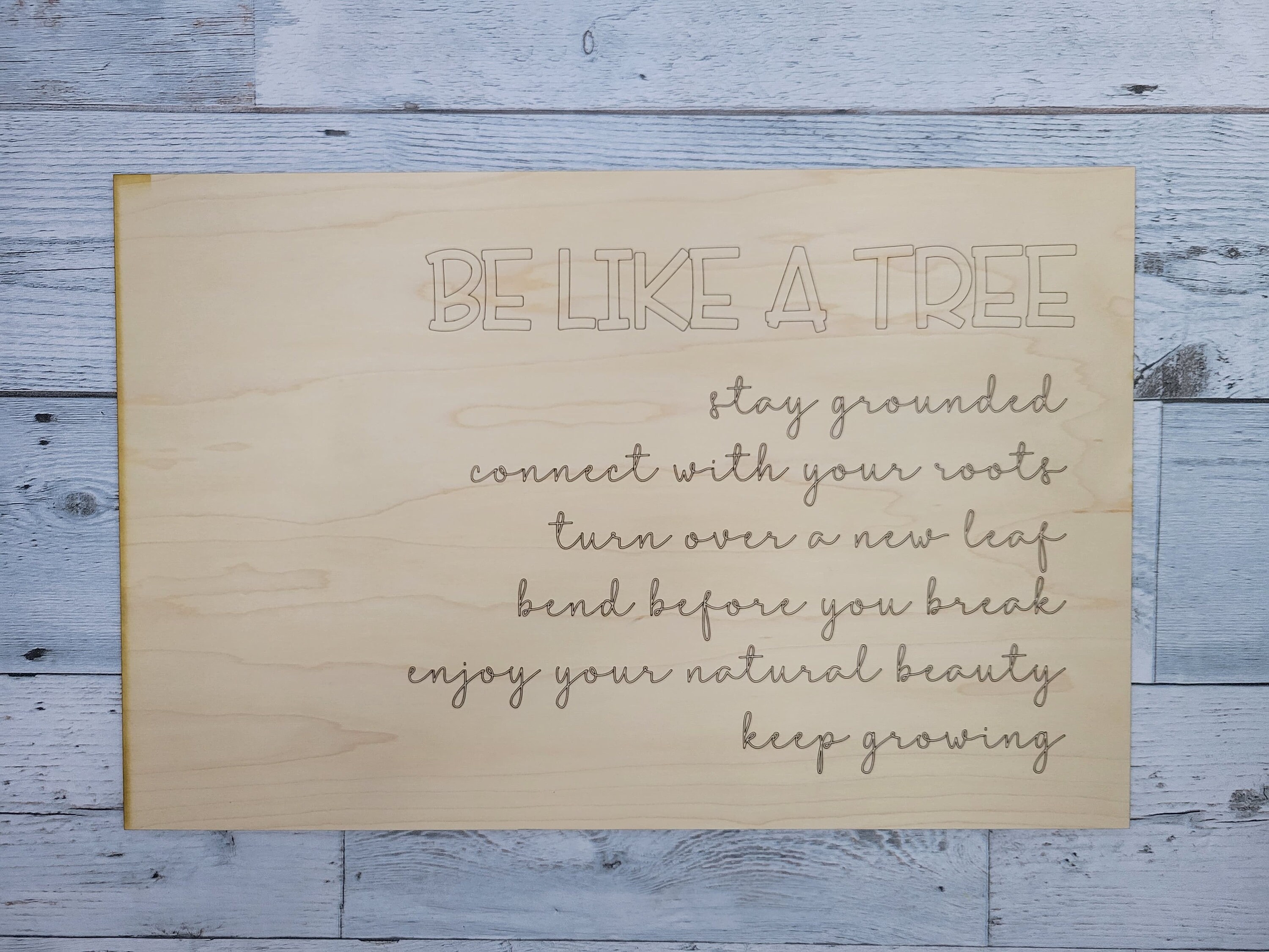 Be Like a Tree SVG Laser Ready File DIY Layered Sign - Etsy