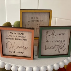 Miniature autunnali della fattoria Set di 6 file SVG Laser Ready Glowforge