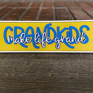 Netos ganham vida Grand SVG Laser Ready File Glowforge Thunder USA Presentes para vovó vovô Papa Mimi