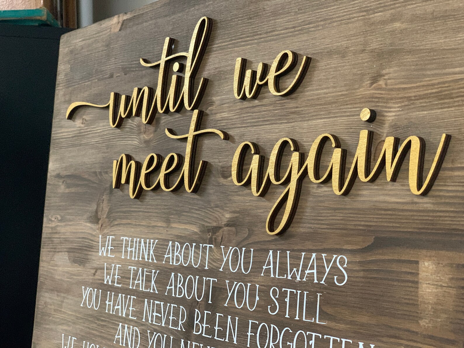 Until We Meet Again SVG Memorial Wedding Remembrance Table Decor - Etsy