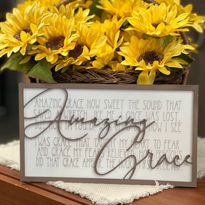 Amazing Grace SVG Digital File GLOWFORGE Laser Ready