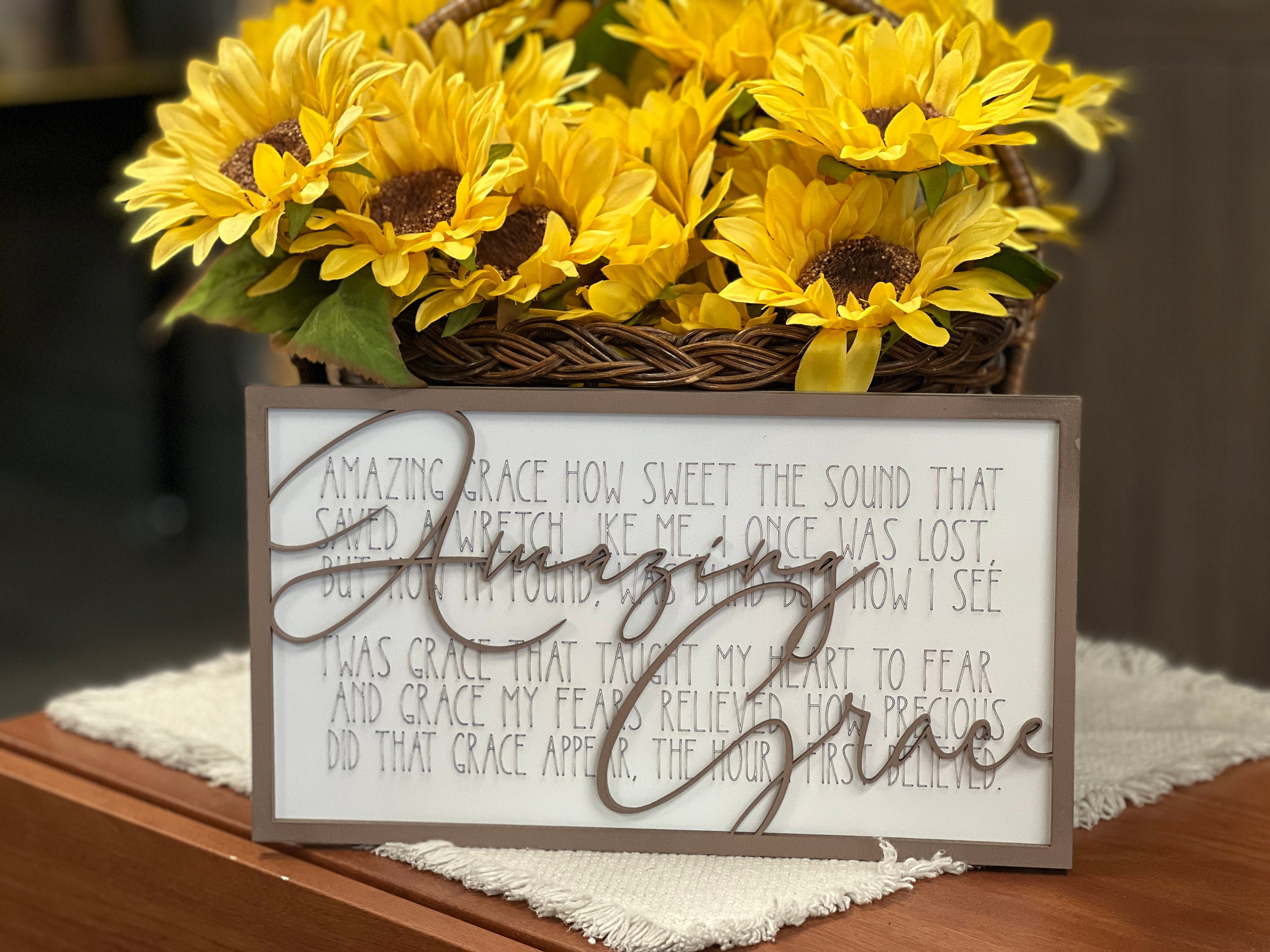 Amazing Grace SVG Digital File GLOWFORGE Laser Ready