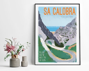 Cycling Wall Art Print - Sa Calobra