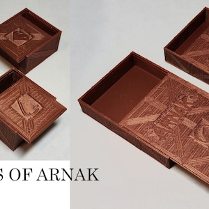 Neu! LOST RUINS of ARNAK – 5 Token-Boxen mit Deckel – Casiopea3D – 3D-gedrucktes Brettspiel