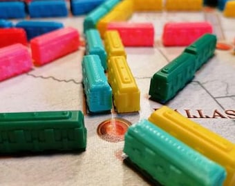 TICKET to RIDE - Trains or Ships for board game (unofficial) - CASIOPEA3D design - 3D PLA Printed Boardgame piece