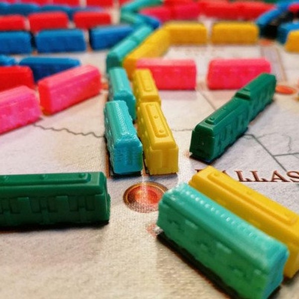 TICKET to RIDE – Züge Boote Bahnhöfe Häfen (inoffiziell) – Abenteurer zum Zug Ttr t2r CASIOPEA3D – 3D-PLA-Stück