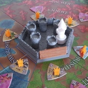 KASTEELPANIEK! (onofficieel) - Engines of War, Wizard's Tower - Meeples-tokens voor bordspellen - CASIOPEA3D - 3D PLA