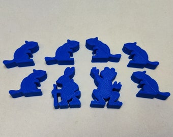 Meeples animal figures or tokens for board game (unofficial) - CASIOPEA3D - 3D PLA printed piece #4 EVERDELL™