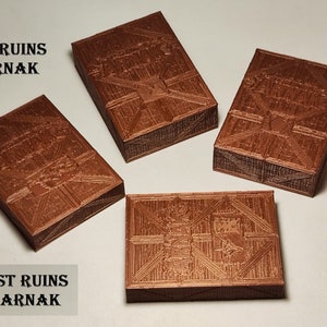 New! LOST RUINS of ARNAK - 4 Cajas Insertos Cartas - Casiopea3D - 3D Printed Board Game