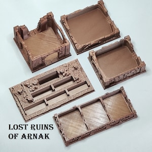 New! Inserts for LOST RUINS of ARNAK (unofficial product) - Card Token Holder Box - Casiopea3D - 3D Printed Board Game